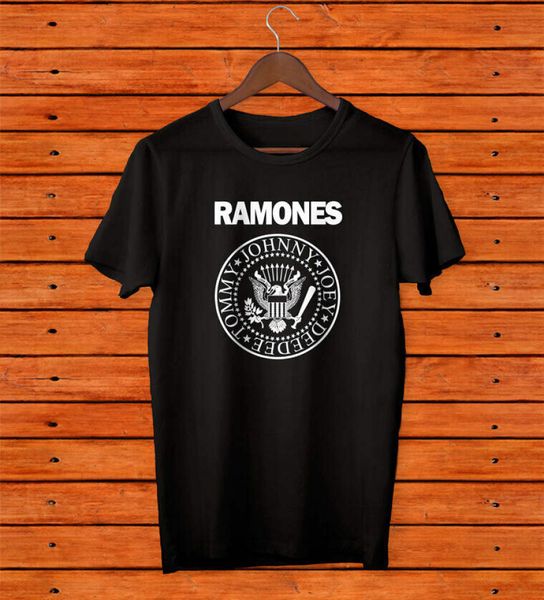 

ramones american punk rock band tshirt tee black and white, Gray;blue