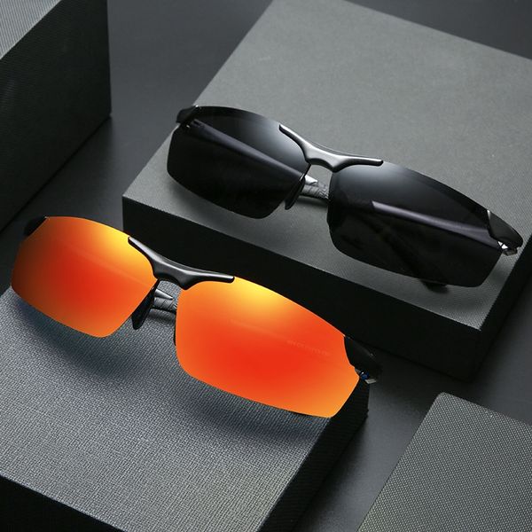

new fashion atmospheric sun sun polarized sun glasses aluminum magnesium glasses, Silver