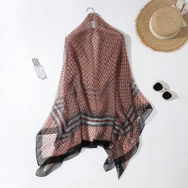 

ice silk 2020 new korean sweet beach ice scarf shawl silk sunscreen shawl 2020 new korean sweet beach sunscreen scarf, Blue;gray