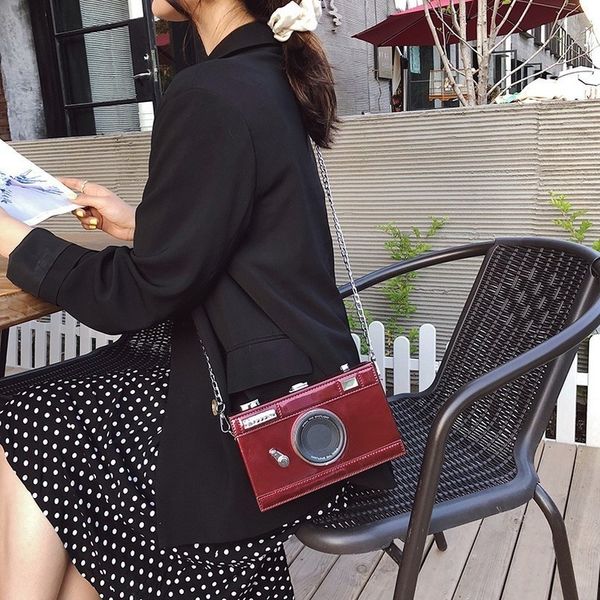 

small camera shape bags for women 2020 handbags women bags designer box shape travel purse shoulder messenger bags
