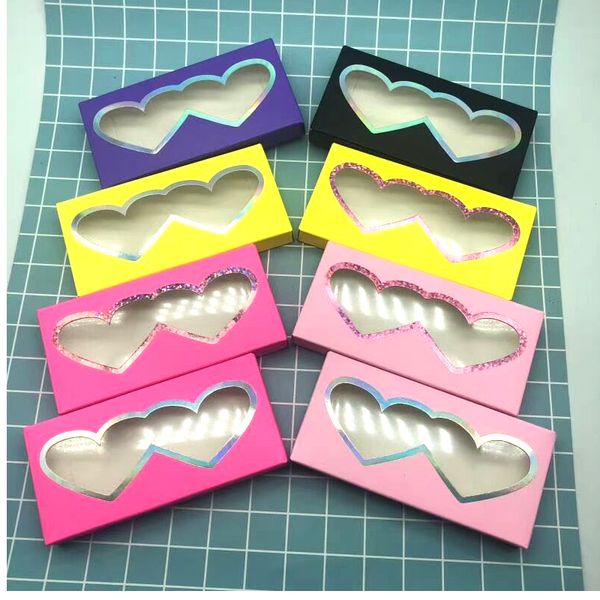 

new mink eyelashes 50pcs paper false eyelashes packaging box for 25mm lash boxes packaging custom logo packing box makeup cilios