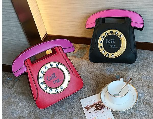 

конструктор сумки новый стиль женская сумка творческий смешные сумки плеча моды личности телефона коммуникатор женская сумка на складе