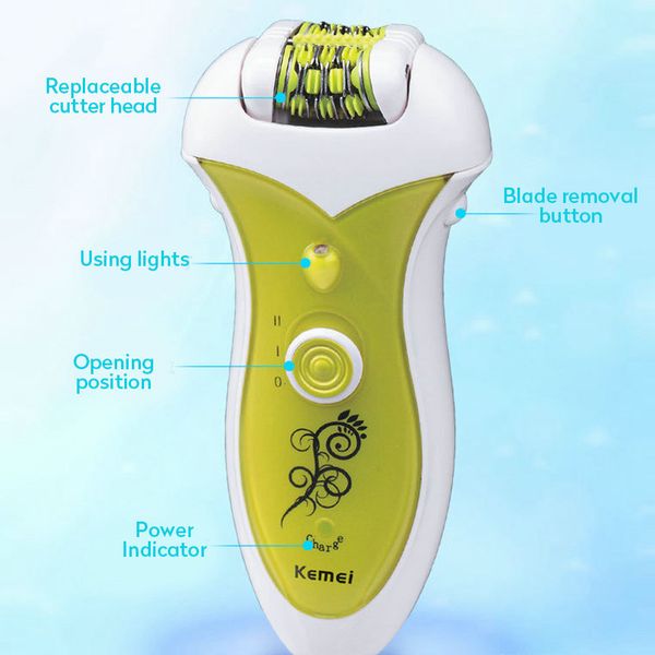 

2016 kemei km 1901 2 in 1 rechargeable electric shaver lady epilator hair removal for women bikini underarm armpit hairclippersdesign jblzk