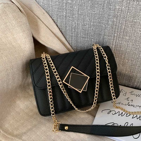 

women's 2020 new fashion all-match ins shoulder small square evening bag rhombus chain small pu leather messenger crossbody bag