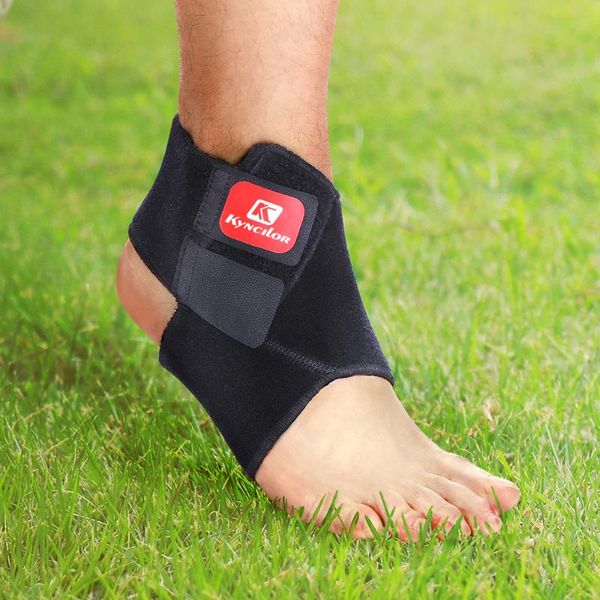

ankle support protective football basketball bandage brace compression nylon strap belt protector, Blue;black