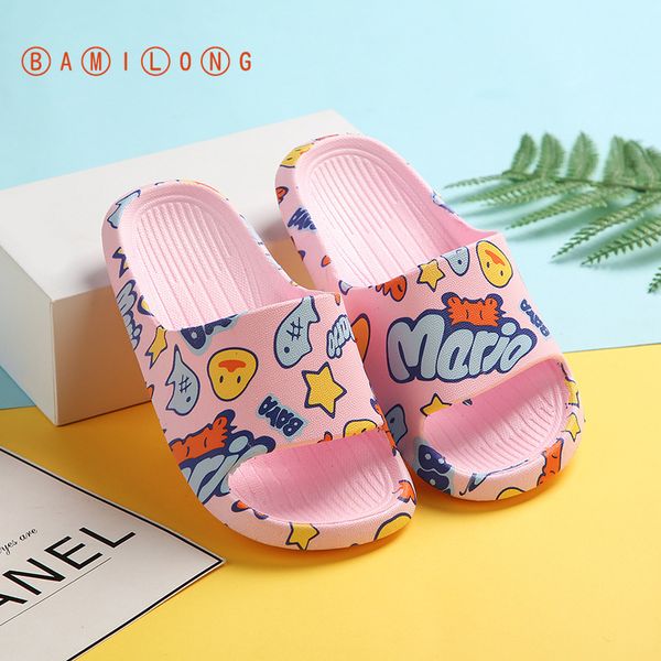 

bamilong новый летний малыш мальчик пляж сандалии дети вьетнамки мультфильм мягкие донные тапочки девушки non-slip детская обувь y165, Black;grey