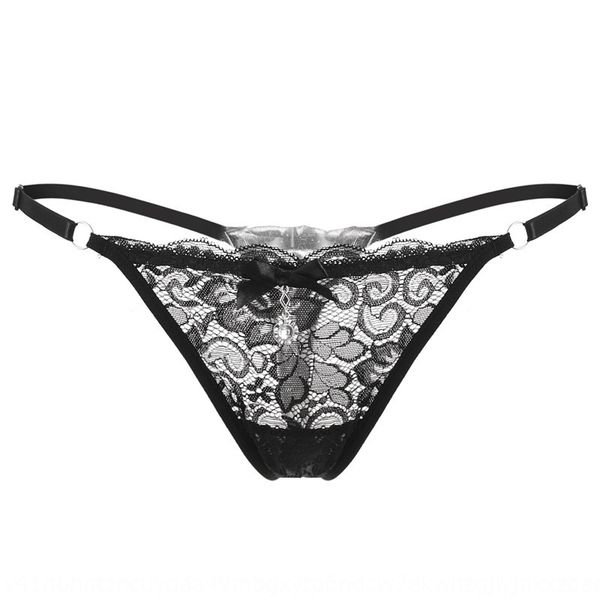 

ow5pp регулируемый талии прозрачной кружевные стринги изысканный бриллиант нижнее белье кружева аксессуары соблазн низкой талии белье женщин, Black;white