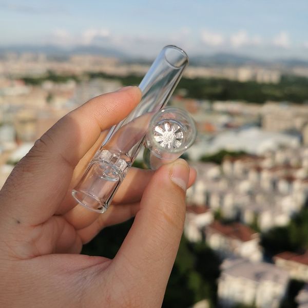 Cachimbo Octo-Taster de 16 mm Cachimbo One Hitter bat de 3,5 polegadas Design leve, portátil e durável Cachimbo de vidro para erva de tabaco