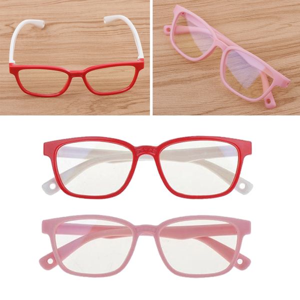 

2pcs new kids eyeglasses anti eyestrain soft silicone frame glasses eyewear