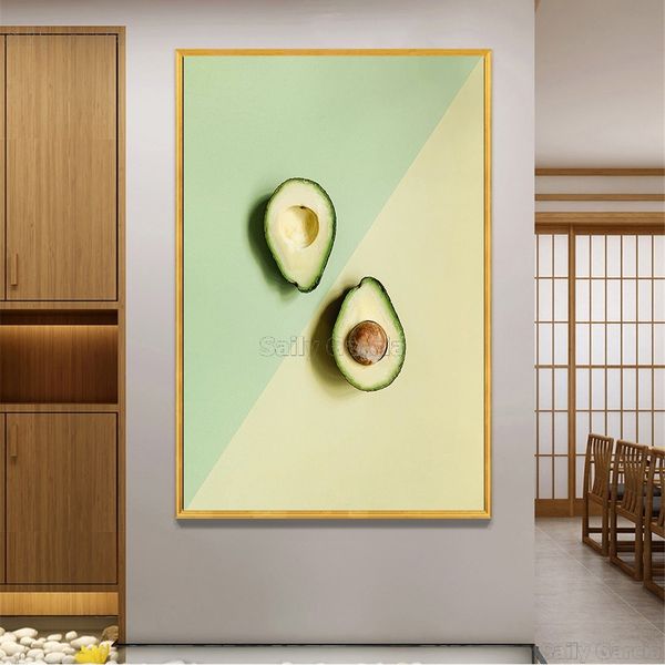 

hd print vegetable avocado poster food fruit wall artwork nordic style modern home decoration canvas pictures for kitchen poster