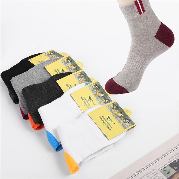 

men spring autumn thick striped men's autumn winter cotton and athletic socks men's cotton socks, Black