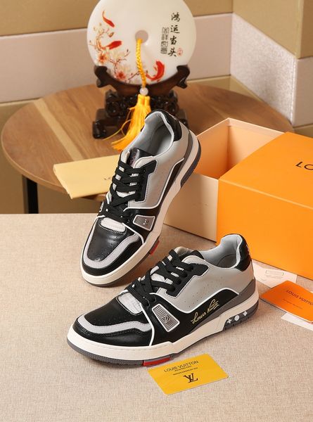 

2020 new xw luxury designer men's trainer sneakers men's daily casual sneakers leather old pattern