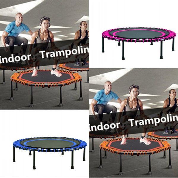 

ship within 28h, indoor sports adjustable 40 inch folding trampoline jumping for adults children fitness workout equipment hc-mt017n