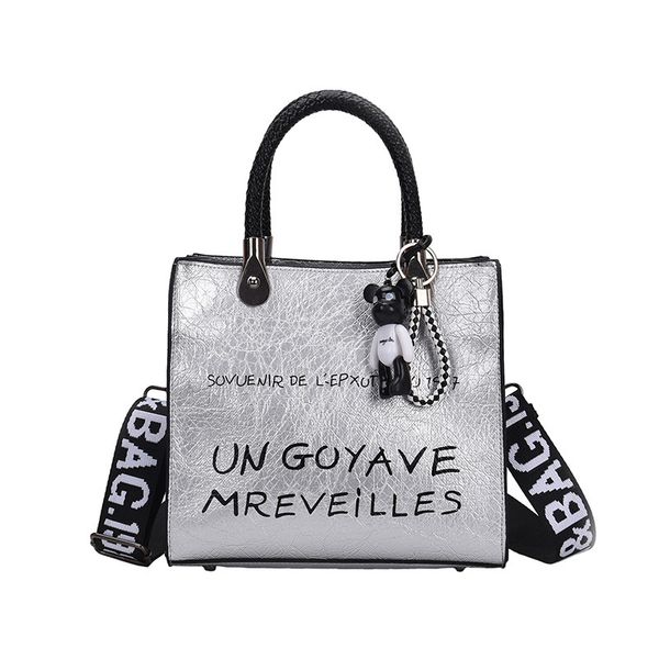 

pink sugao tote bag pu leather handbag crossbody designer handbags women messenger handbags ladies shoulder bag print letter