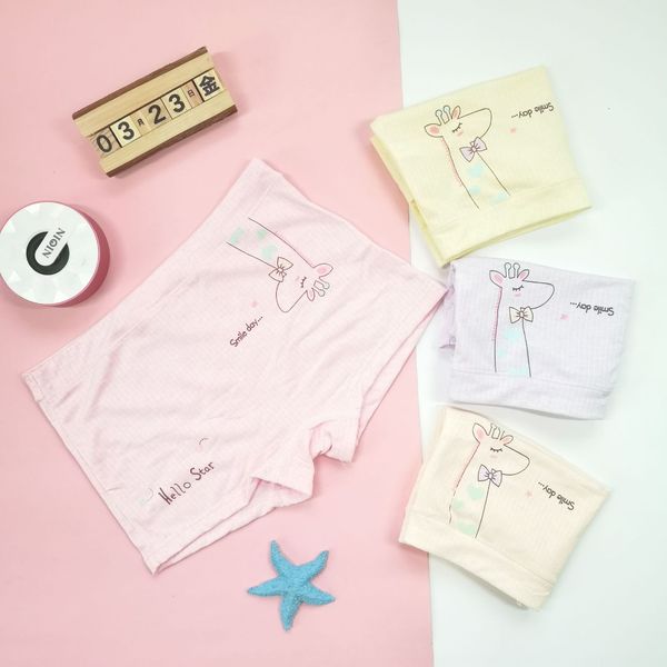 

girls' soft cotton printed children's underwear cartoon breathable medium and large children's underwear, Camo