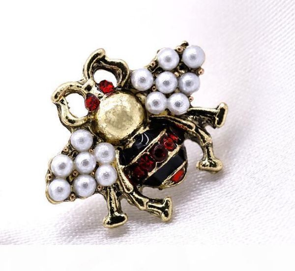 

l l s925 needle cute bee stud earrings fashion beauty jewelry earrings with pearl for women luxury style designer for party, Golden;silver