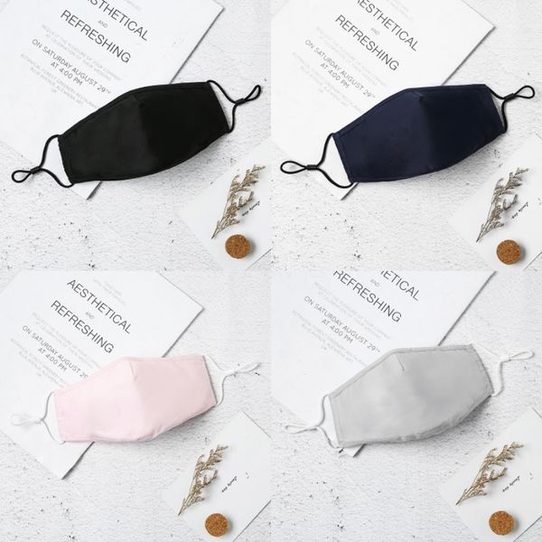 

black designer printed face mask personality 3d face masks dustproof fashion printing ice silk fabric can be washed masks #584#463#652