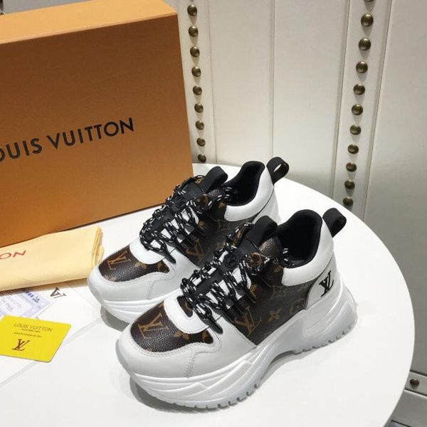 

designer luxury women's casual fashion shoes, women's outdoor casual shoes, leather material, original box 52, Black
