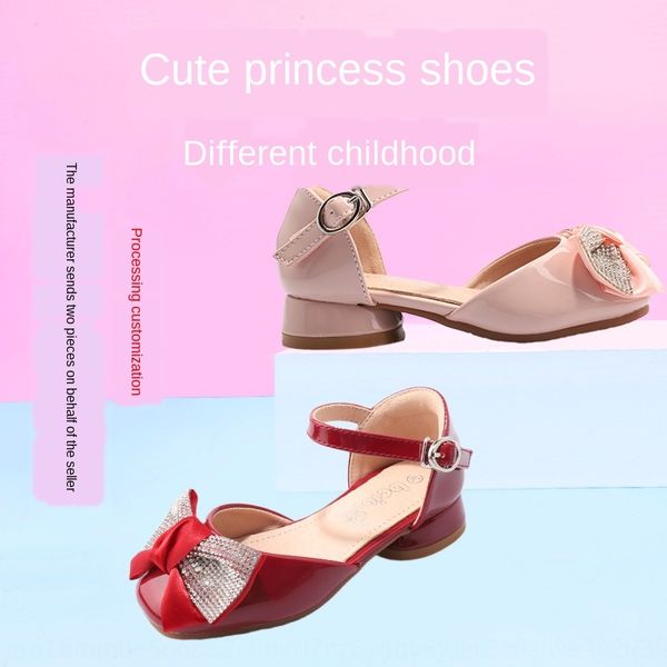 

kids girls' sandals 2020 new sandals children's shoes korean style bowknot soft bottom children's shoes, Black;red