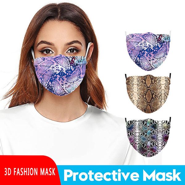 

creativity fashion leopard masks anti-dust washable breathable face mask reusable for men women cloth face mask 6 styles