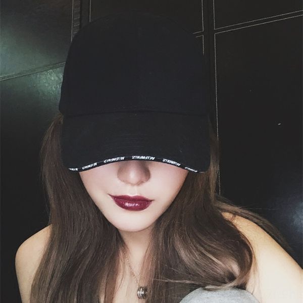 

iryyp net celebrity zhou yangqing with the same style sand baseball sunshade letter baseball cap star light plate bending brim cap men, Blue;gray