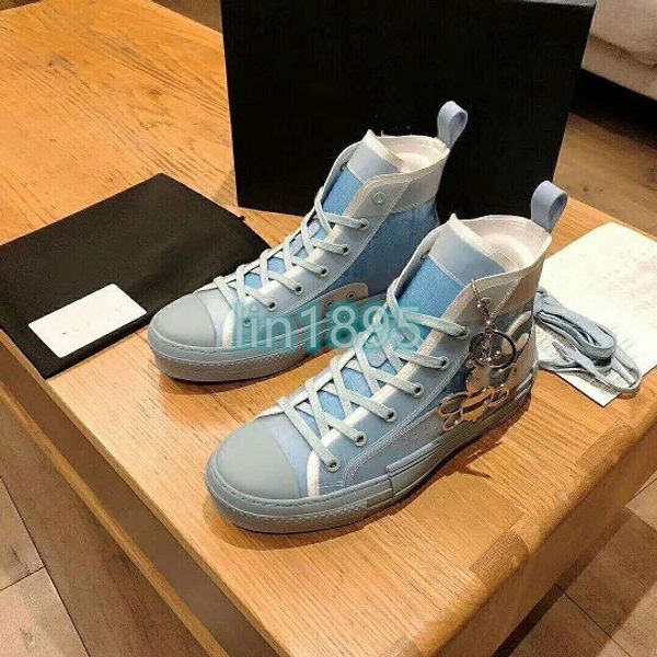 

high end with box 2020new gao bang flowers technical canvas shoes high esigner luxury hand shoes 3m mens women luxury designer shoes, Black