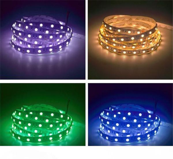 

300led 5m smd 5050 rgb led strip light with 44 key controller 12v 5a power supply flexible advertisement holiday decoration light