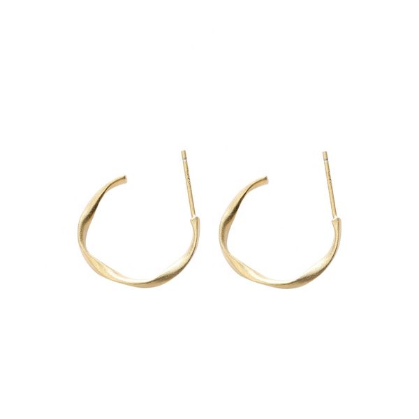 

Damila Minimalist 925 Sterling Silver Jewelry 18k gold Earrings Hoop for Women