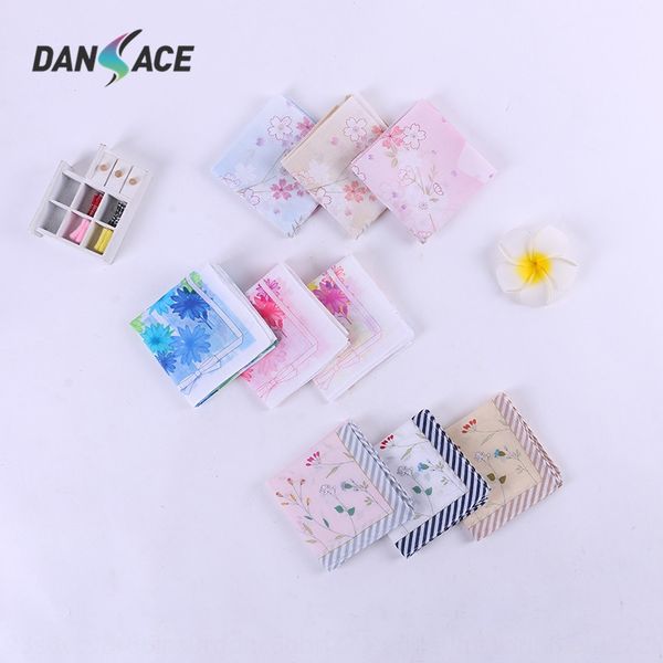

v6pkd pure cotton high-grade women's hand face face handkerchief small kerchief japanese pattern small square towel pure cotton hand gi, Blue;white
