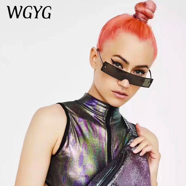 

trend fashion rectangle sunglasses women brand designer fashion green red clear lens for female retro eyewear uv400, White;black