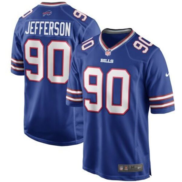 

quinton jefferson men's royal xs-5xl stitched football jerseys, Gray