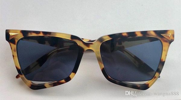 

40088 luxury sunglasses for women designer audrey goggle wrap designer uv protection model square frame leopard double color frame