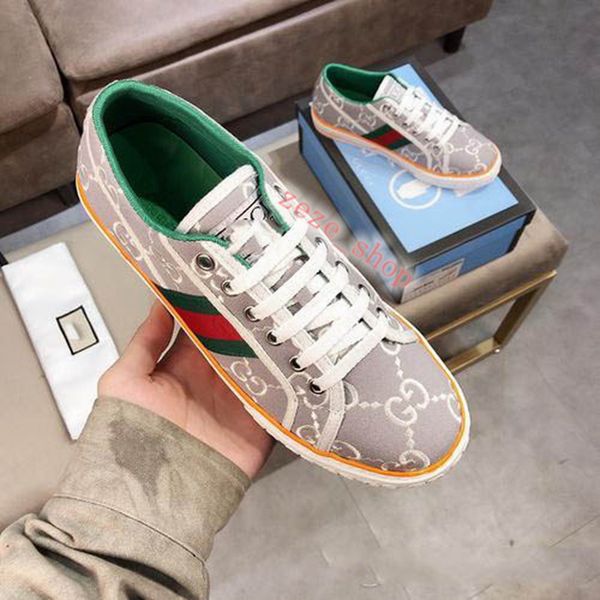 

2020 leather flats men shoes women progettista classic tiger python casual shoes bee flower embroidered sneakers love cock, Black