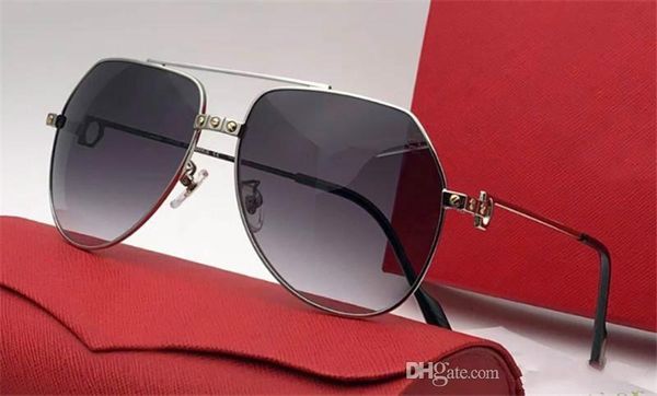 

selling fashion sunglasses classic pilots metal frame simple leisure style uv protection eyewear with original box t8200488, White;black