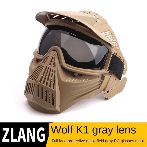 

gray pc water gun color bullet full face protective protective lens transformer lens mask transformers cs field equipment mask helmet, Black