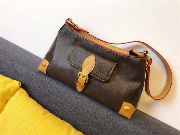 

новая мода v-коричневый цветок натуральная кожа женщины кроссбоди плечо сумки женские сумки кошельки большая сумка сцепления