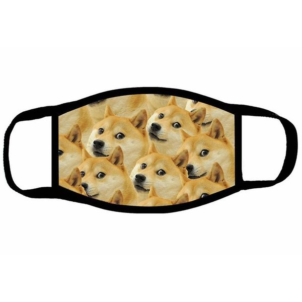 

funny face mask reusable cartoon print dustproof ultraviolet-proof washable running riding bike protective men women masks bwkf orhou