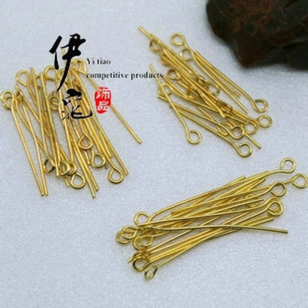 

accessories 22 26 32mm 9-character accessory nine- pin necklace accessory pin gold 100/bag, Silver