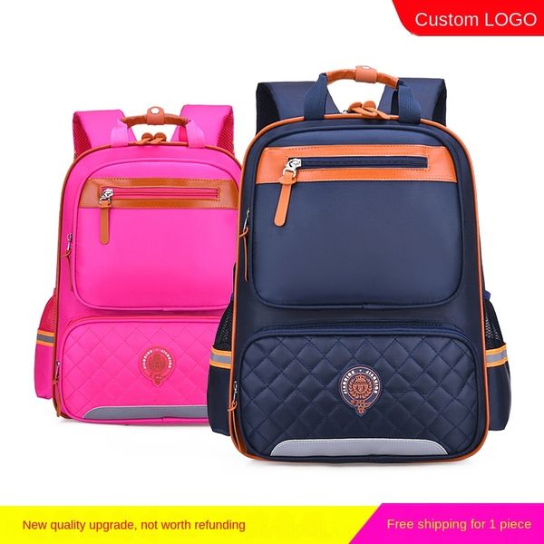 

vw2om primary school schoolbag male and female children's new british and korean waterproof burden reduction bag backpack backpack grad