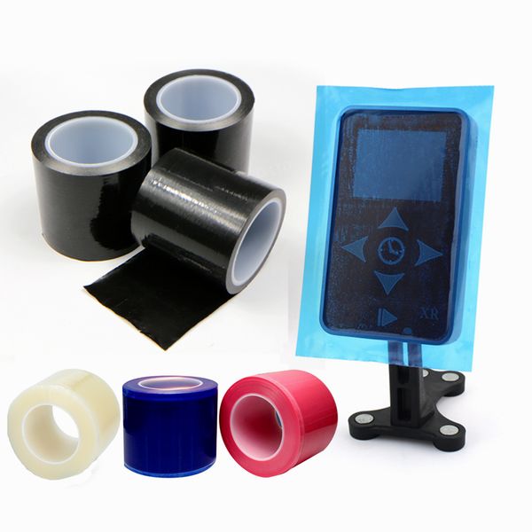 

tattoo dental protective barrier film universal black blue pink pe surface cover adhesive cleaning masking plastic film tattoo power supply