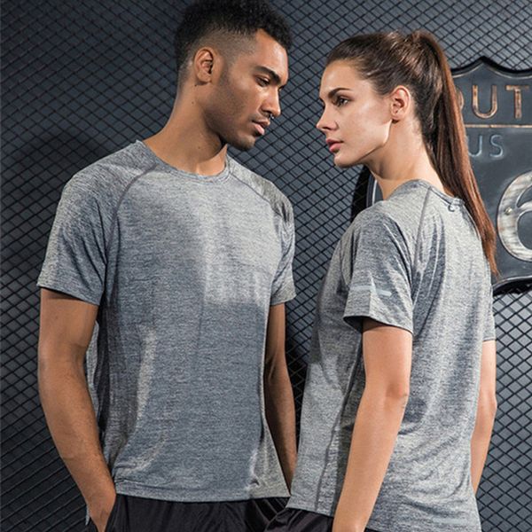 

brand new men's shirt running t-shirts women short sleeve sports suit gym fitness soccer jerseys training jersey jogging shirt, Black;blue