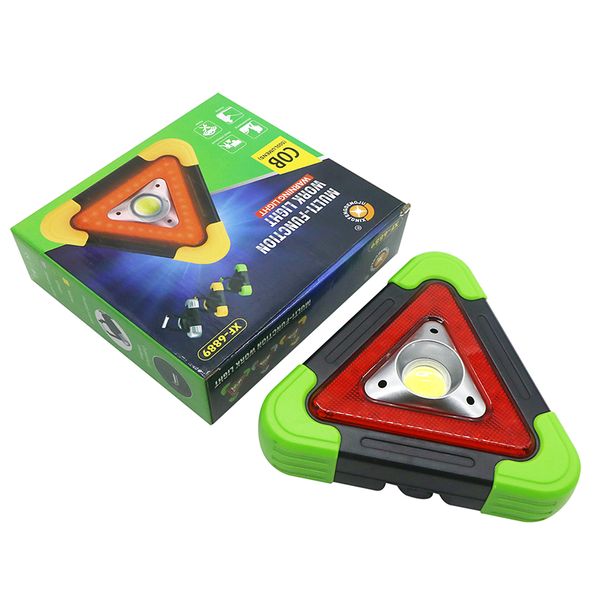 Doppia interfaccia USB Lampada da lavoro solare Faretto portatile COB Torcia a LED Lampada solare portatile Power Bank Illuminazione di emergenza