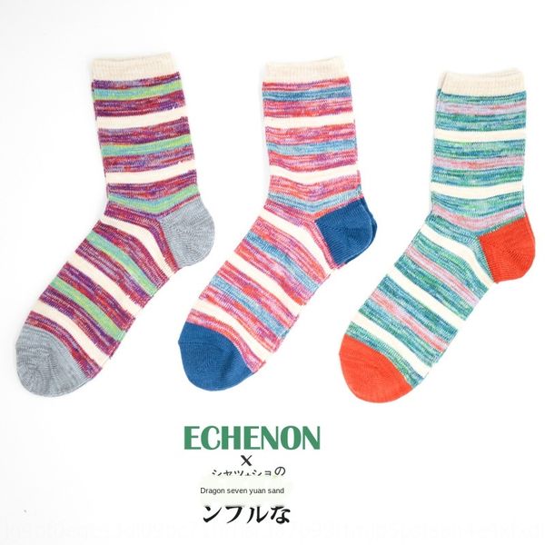 

thickened trendy men's national and thick needle men's ethnic style socks harajuku socks, Pink;yellow