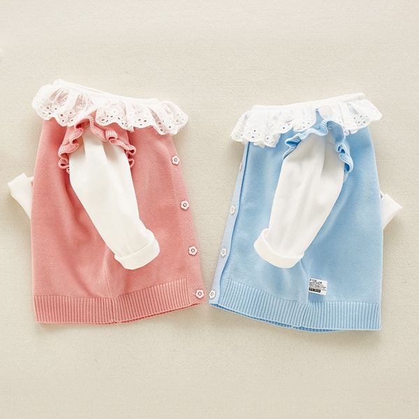 

baby knitted pullover 2019 autumn children's vest girls pullover sweater knitted vest vest, Blue