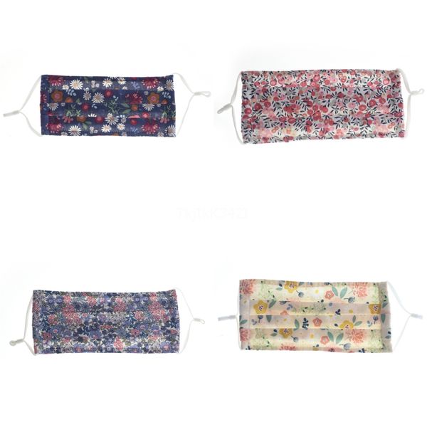 

party mask камуфляж печать нетканые защитная 3ply ear loop face mask mouth 3 layers пыле рм2,5 anti-dust взрослые facem # 305, Black