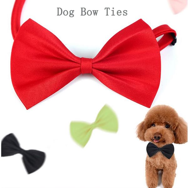 

pet tie dog tie collar flower accessories decoration supplies pure color bowknot necktie dog bow tie