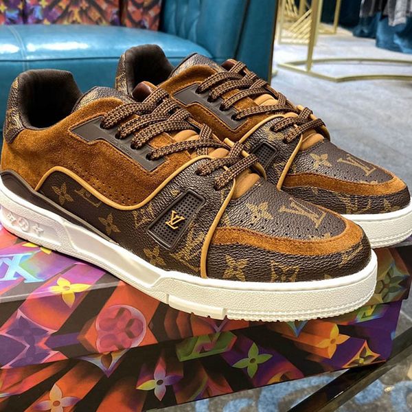 

07 designer high-quality men's casual sports shoes and luxury outdoor casual shoes, the original box size is 38-45, Black