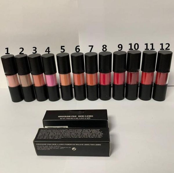 Maquiagem m pirullipop lipgloss m versicolour vernish creme labial mancha batom líquido fosco 12Color labelo gloss