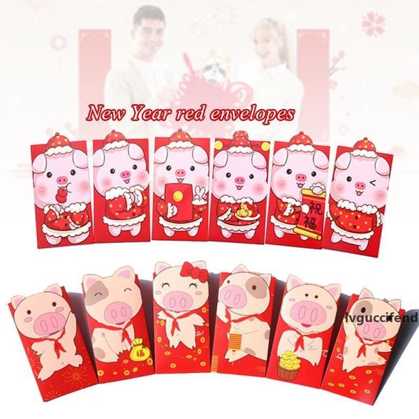 

pig chinese red envelopes money envelopes money packets pig red festival accessories home decor wishes