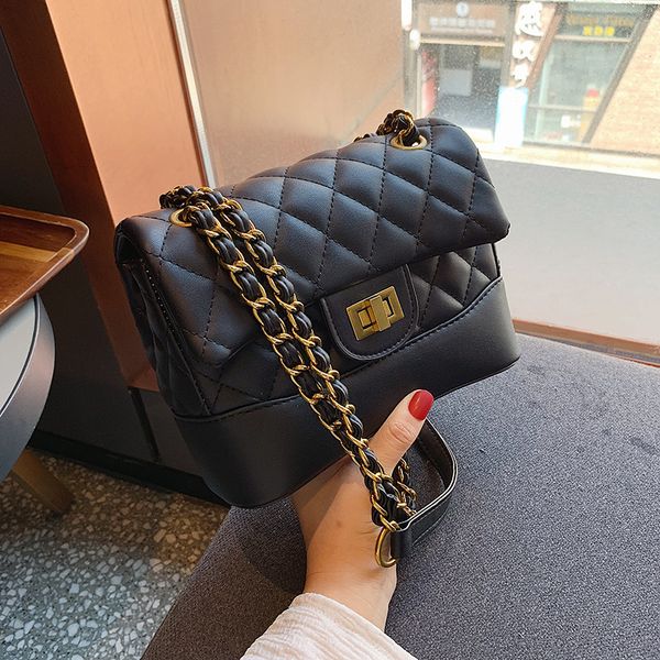 

luxury handbags pu leather chain designer crossbody bags for women 2020 small shoulder messenger bag female travel lock handbags